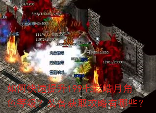 如何快速提升199七彩皓月角色等级?装备获取攻略有哪些? 如何快速提升199七彩皓月角色等级?装备获取攻略有哪些?