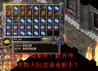 �߱�BOSS����Щ���¿�������Щɢ���淨�ʺ����֣�