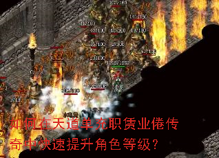 如何在天道单充职赁业倦传奇中快速提升角色等级? 如何在天道单充职赁业倦传奇中快速提升角色等级?