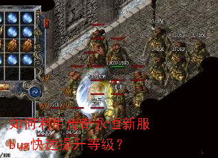 如何利用传奇永恒新服bug快速提升等级? 如何利用传奇永恒新服bug快速提升等级?