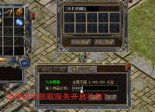 如何成功领取服务开启礼包? 如何成功领取服务开启礼包?