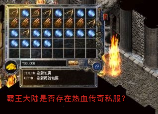 霸王大陆是否存在热血传奇私服? 霸王大陆是否存在热血传奇私服?