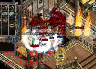 35级道士如何获得召唤神兽技能书? 35级道士如何获得召唤神兽技能书?