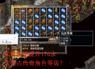 如何快速提升176永久复古传奇角色等级? 如何快速提升176永久复古传奇角色等级?