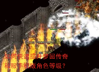 如何快速提升梦回传奇私服手机版角色等级? 如何快速提升梦回传奇私服手机版角色等级?