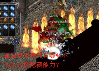 幽冥海怪兽拥有哪些不为人知的隐藏能力? 幽冥海怪兽拥有哪些不为人知的隐藏能力?