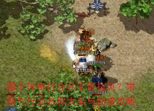 哪个传奇行会名字最拉风?求霸气行会名称大全与创建攻略 哪个传奇行会名字最拉风?求霸气行会名称大全与创建攻略