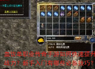 血饮单职业传奇手游如何快速提升战力?新手入门有哪些必备技巧? 血饮单职业传奇手游如何快速提升战力?新手入门有哪些必备技巧?