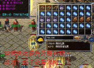如何快速提升开服初期战力?新手必看攻略 如何快速提升开服初期战力?新手必看攻略